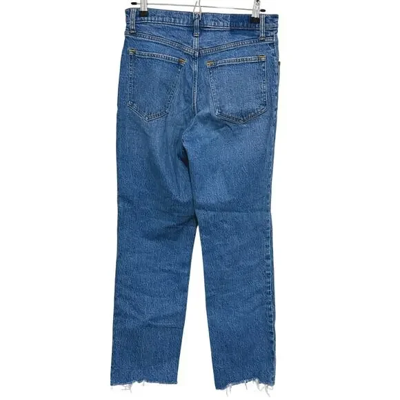 Abercrombie & Fitch 90s Ultra High Rise Straight Jeans Size 6 Short Retro Y2K - Picture 3 of 6